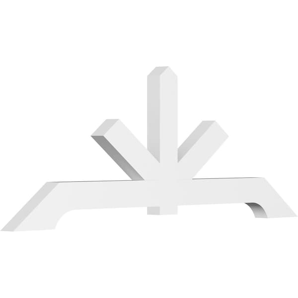 Ekena Millwork Vanguard Architectural Grade PVC Gable Bracket, 96"W x 36"H x 4"D x 6"F, 9/12 Pitch GBP096X36X0406VAN00 - main